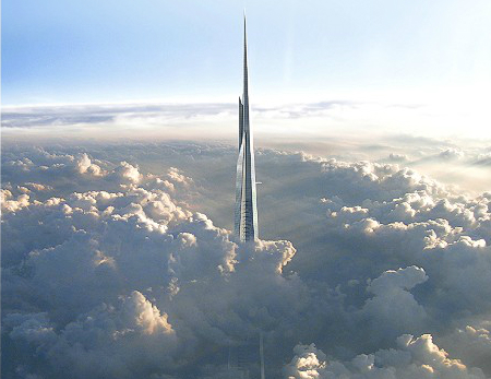 choáng với tòa nhà cao 1 km ở arab saudi