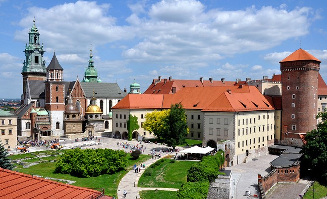 Cung điện Hoàng gia cổ Wawel, nơi cư trú của các nhà vua