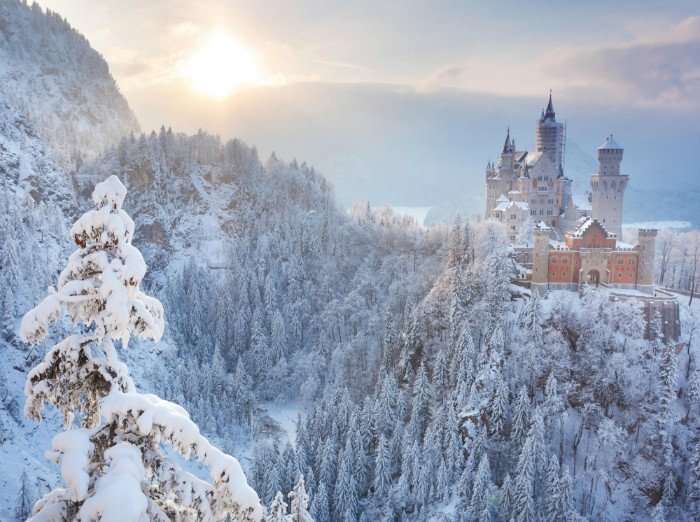 10 lâu đài tuyết đẹp như trong thần thoại