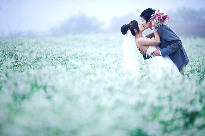 Ngọt ngào thiên đường chụp ảnh cưới ở Mộc Châu