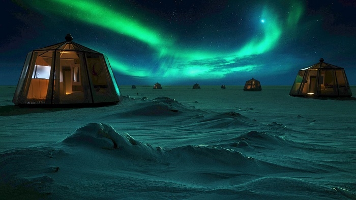 Khách sạn xa hoa để ngắm cực quang sắp mở ở Bắc Cực