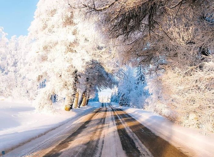 ngắm những con đường tuyết trắng đẹp nao lòng vào mùa đông