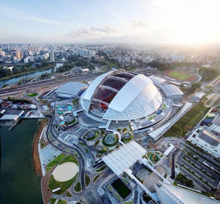du lịch singapore, kinh nghiệm du lịch, thế giới đó đây, chiêm ngưỡng ‘đấu trường’ kỳ vĩ sports hub của kỳ sea games 28