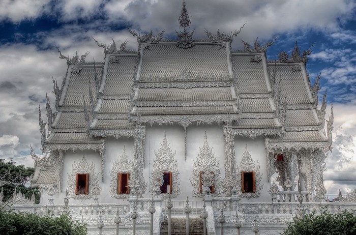du lịch thái lan, kinh nghiệm du lịch, thế giới đó đây, lấp lánh màu huyền diệu nơi khu đền trắng của xứ chùa vàng
