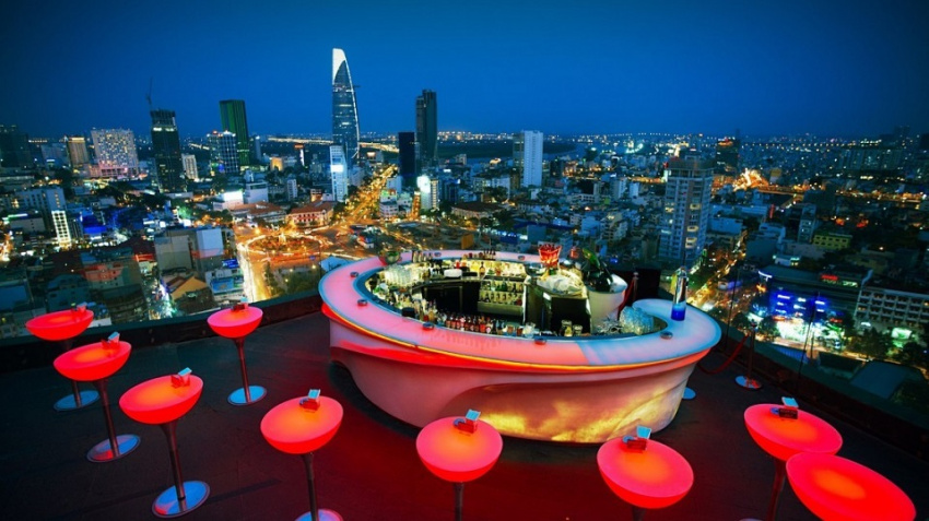 Top 10 quán bar Sài Gòn có view ngắm cảnh trên cao đẹp nhất