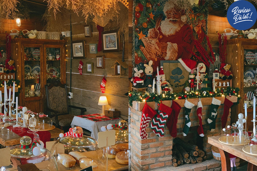 Blue Dream Bread – tiệm bánh Đà Lạt ngàn góc sống ảo, decor Noel siêu đẹp mắt