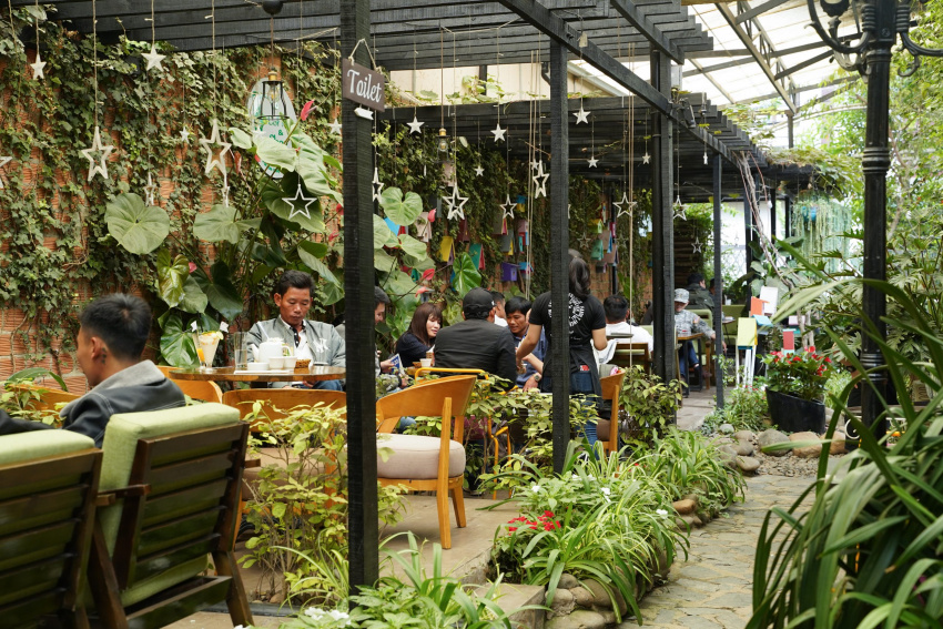 f cafe, quán cà phê đẹp đà lạt, f cafe – không gian mát xanh trong lành được người đà lạt vô cùng yêu thích