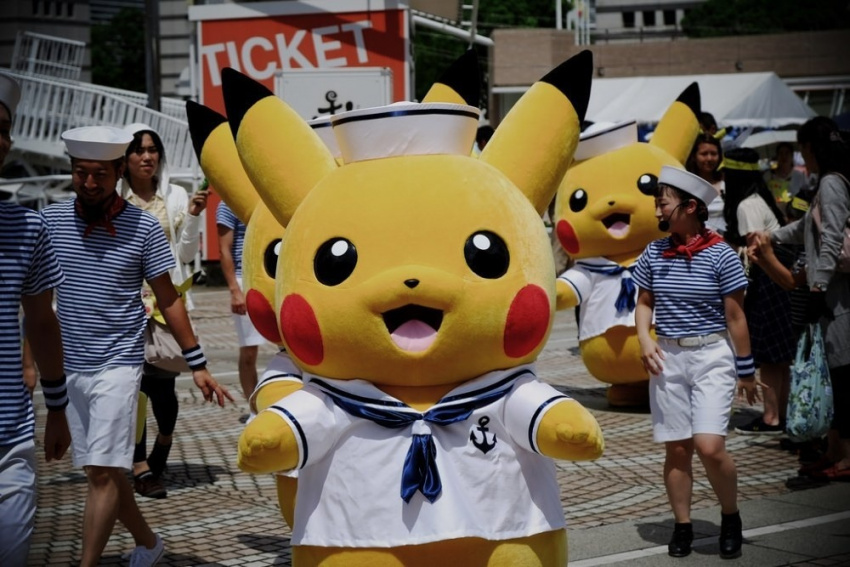 du lịch nhật bản, du lịch thế giới, khám phá nhật bản, văn hóa nhật bản, pokemon diễu hành trong lễ hội ở yokohama