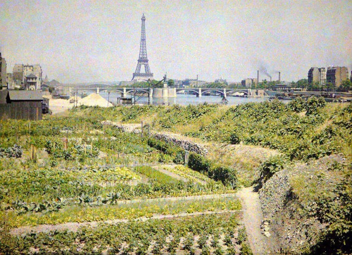 thế giới đó đây, paris đẹp mộc mạc trong bộ ảnh màu 100 năm trước