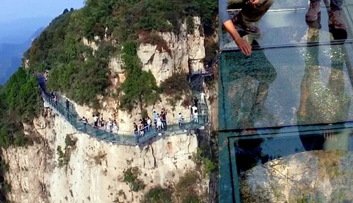 Những cây cầu kính khiến du khách 'tim đập chân run' ở Trung Quốc