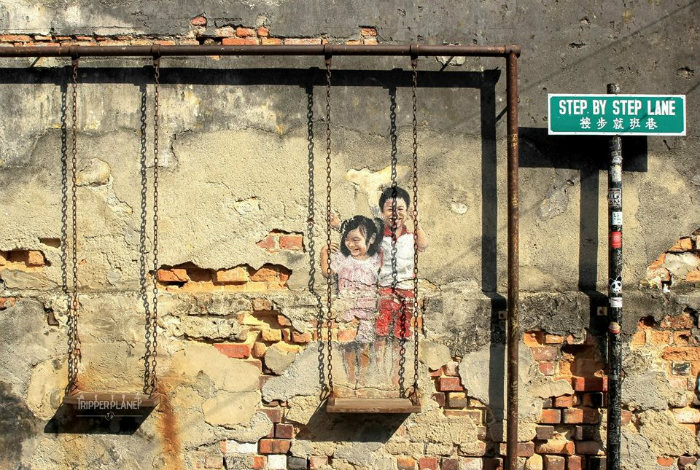 những tác phẩm nghệ thuật siêu đáng yêu ngay trên đường phố george town malaysia