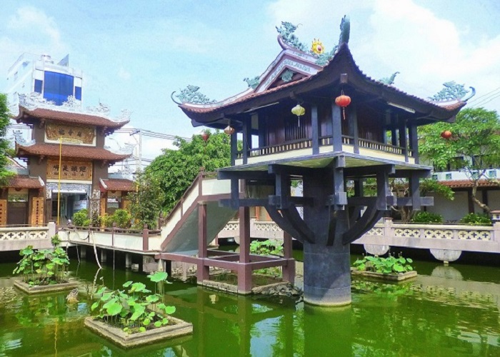 Chùa Nam Thiên Nhất Trụ - Chùa Một Cột giữa lòng Sài Gòn hút khách tham quan