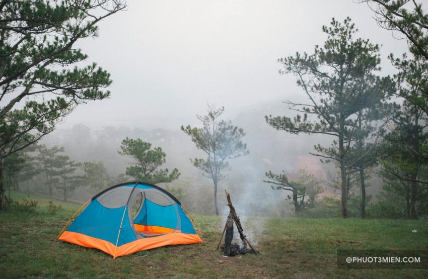 đà lạt, tây nguyên, lên đồi thiên phúc đức ở đà lạt, cắm trại săn mây view bao đẹp