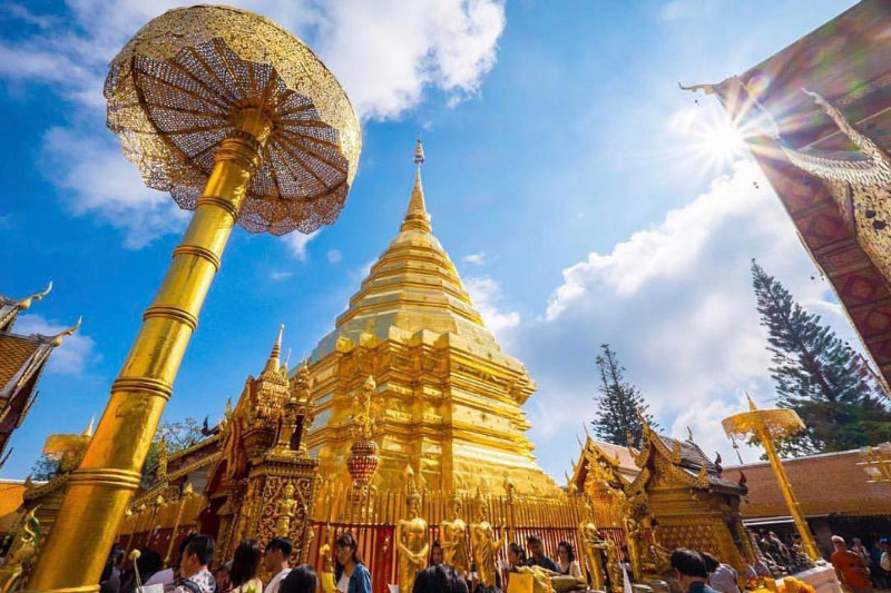 Doi Suthep, địa điểm phải đến khi tới thăm đóa hồng Chiang Mai