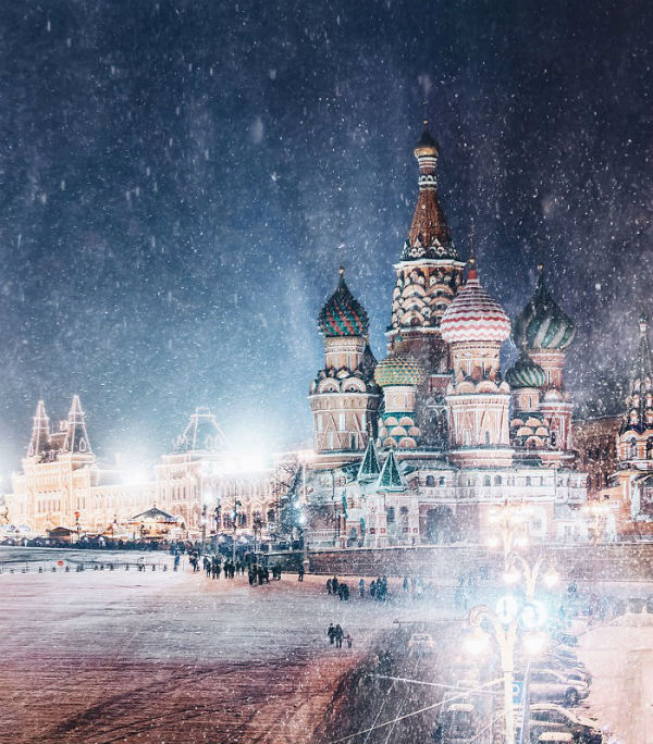 Sững sờ với vẻ đẹp ảo diệu và rực rỡ ở Moscow mùa đông