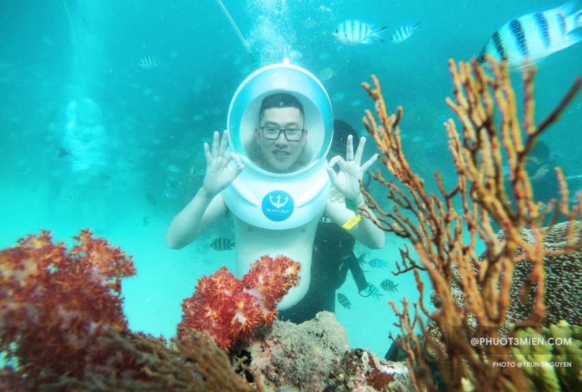 Review chuyến Đi Bộ Dưới Biển lặn ngắm san hô ở Công Viên Namaste Phú Quốc