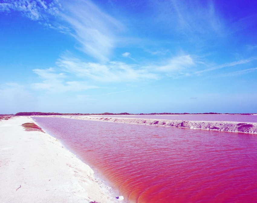 Instagram giới trẻ ‘hot rần rần’ với hồ nước màu hồng đẹp đến siêu thực
