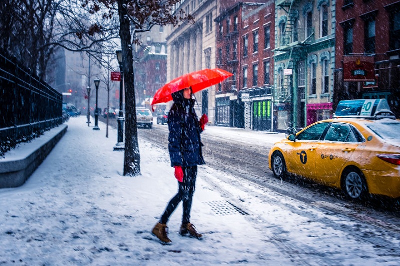 {}, new york mùa tuyết rơi
