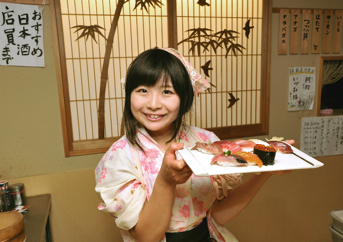 nhà hàng sushi duy nhất tại nhật có toàn bộ đầu bếp là nữ