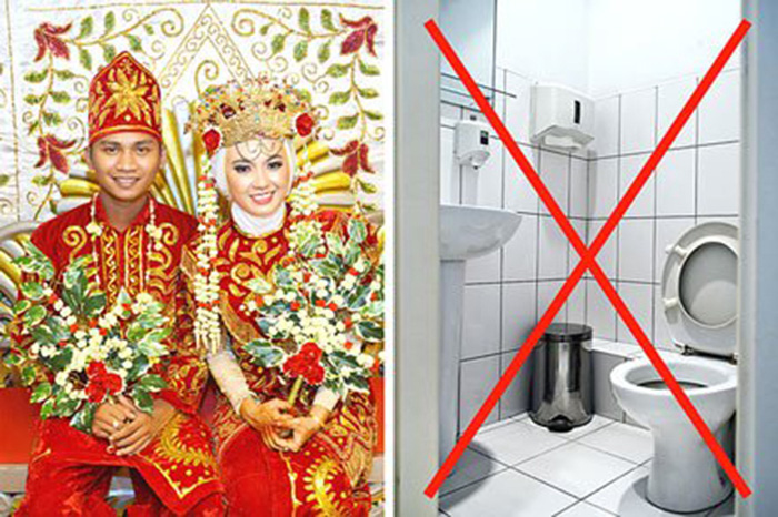 Tục lệ trăng mật kỳ lạ: Cô dâu chú rể bị cấm dùng nhà vệ sinh suốt 3 ngày 3 đêm