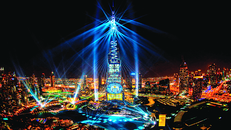 Ngắm nhìn chương trình laser hoàng tráng nhất Dubai