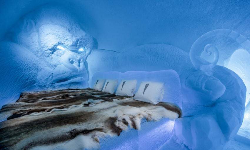 phòng xông hơi băng, khách sạn bằng băng, khách sạn icehotel, phòng xông hơi băng “độc nhất vô nhị” trên thế giới