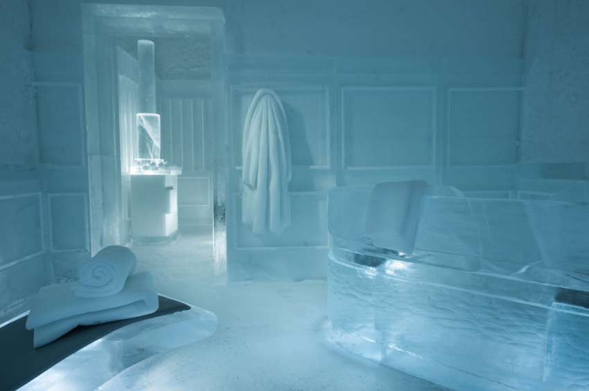phòng xông hơi băng, khách sạn bằng băng, khách sạn icehotel, phòng xông hơi băng “độc nhất vô nhị” trên thế giới