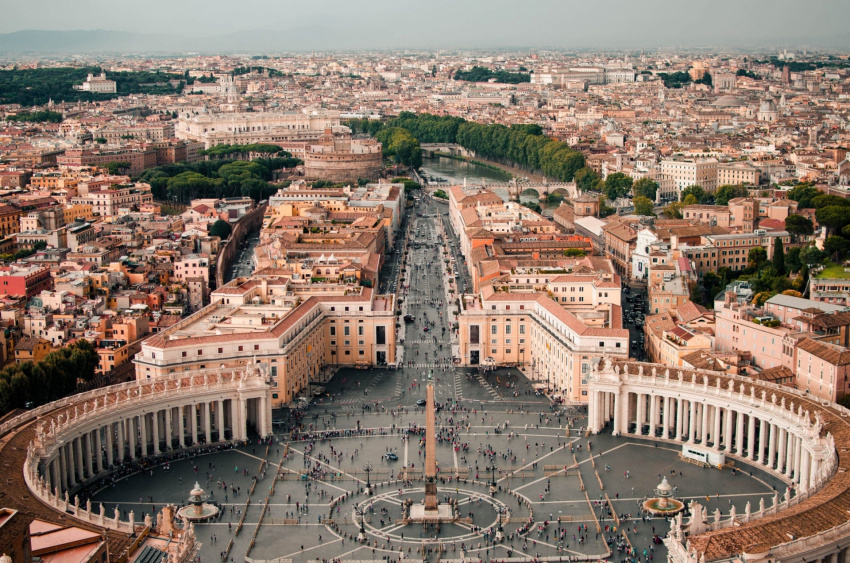 vatican, thủ đô rome, cơ đốc giáo, thánh peter, vương cung thánh đường, quốc gia nhỏ nhất thế giới được xây dựng trên một nghĩa trang