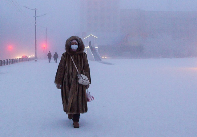 thành phố yakutsk, cuộc sống tại nơi chỉ cần bước ra đường là tóc và lông mi đóng băng