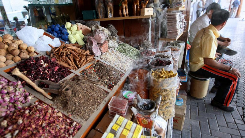 {}, muôn màu spice souk – chợ gia vị nổi tiếng ở dubai