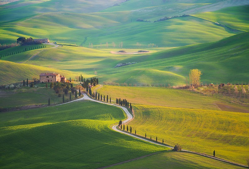 Có một vùng nông thôn đẹp như cổ tích ở Tuscany, Ý
