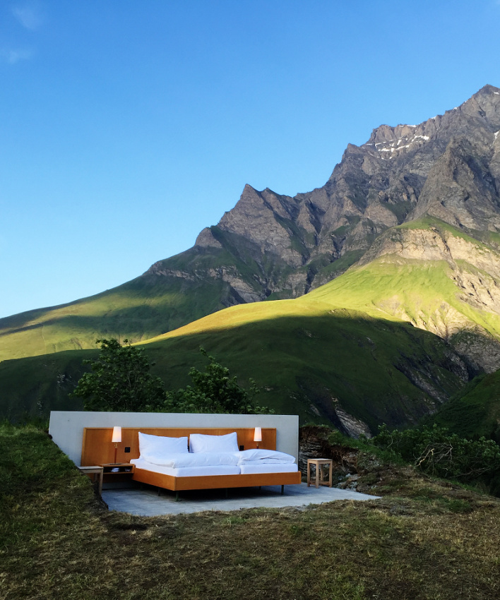 Phòng khách sạn “lộ thiên” trên núi Apls ở Thụy Sỹ
