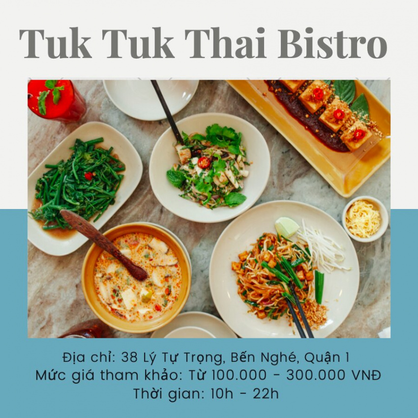 Top 10 quán đồ Thái ở Sài Gòn, ngon không kém cạnh hương vị bản địa