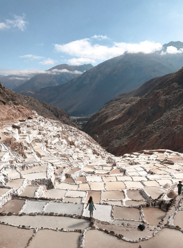 Ngỡ ngàng khung cảnh ruộng muối bậc thang ngoạn mục ở Peru