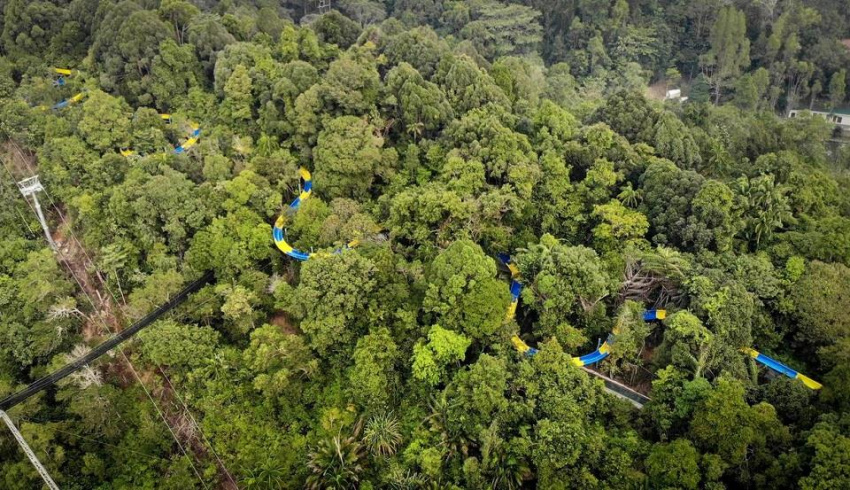 du lịch malaysia, đặt phòng, du lịch malaysia | khám phá đường trượt nước xuyên rừng đạt kỷ lục thế giới