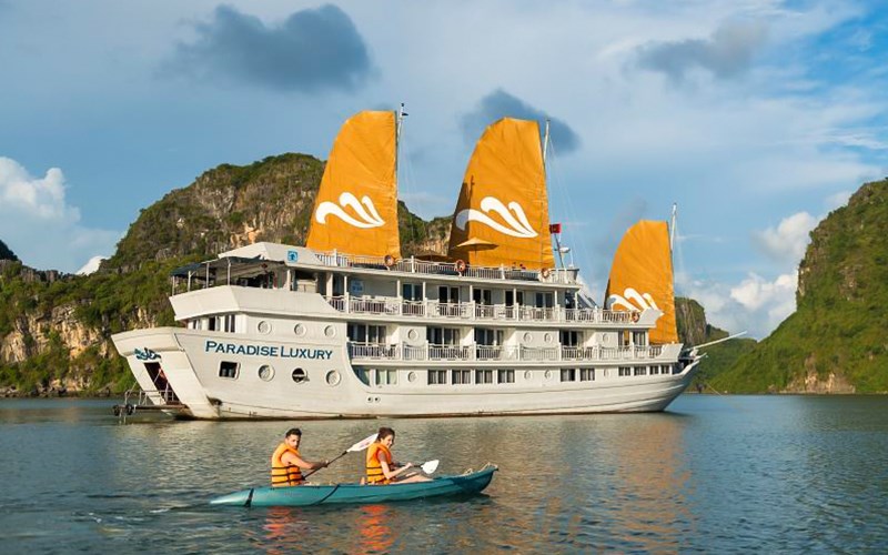 du lịch hạ long, du thuyền paradise elegance, du thuyền paradise luxury, đặt phòng, kinh nghiệm du lịch hạ long trên top 4 du thuyền 5 sao