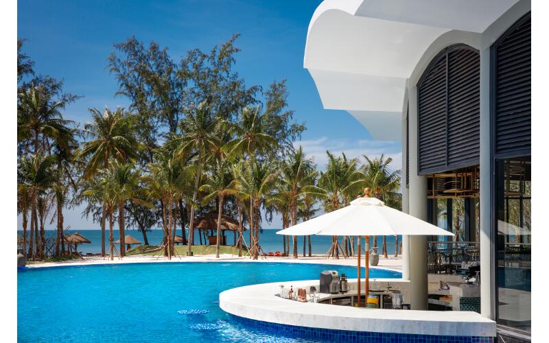 resort phú quốc, phát rồ với resort 5 sao có hồ bơi nhiệt đới dài 300m đẹp xuất sắc