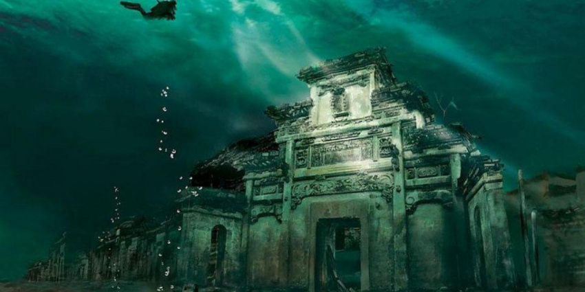 thành cổ shi cheng, kỳ bí thành phố cổ dưới đáy hồ được mệnh danh “atlantis phương đông”