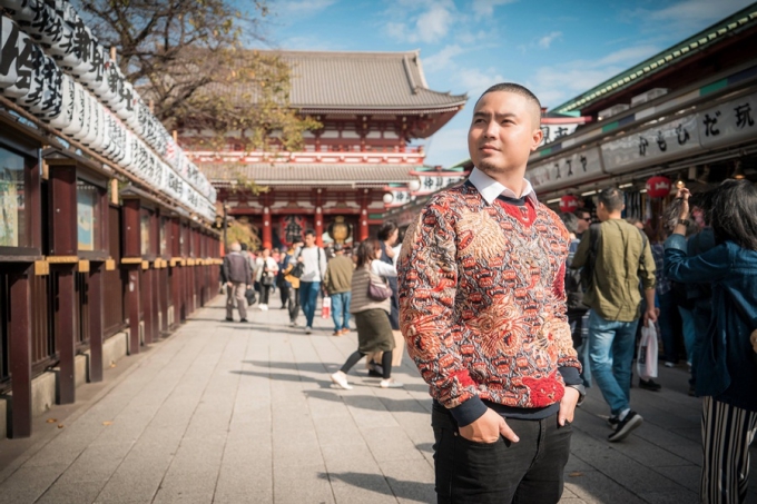 nhà thiết kế đức vincie khám phá ngôi đền cổ nhất ở tokyo