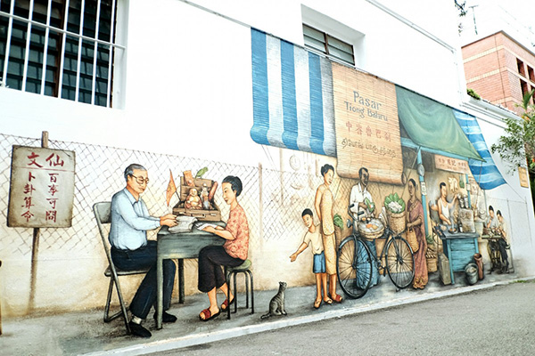 du lịch singapore, tiong bahru, những tác phẩm đường phố công cộng ở singapore