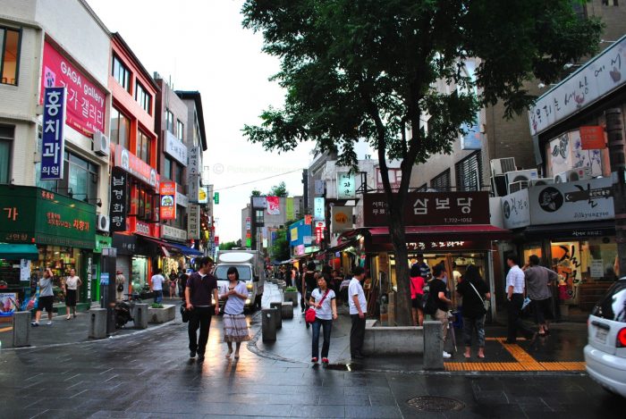 phố đi bộ insa-dong, khu phố đi bộ insa-dong nổi tiếng của hàn quốc