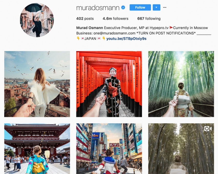 instagram thay thế sách hướng dẫn du lịch ở nhật bản