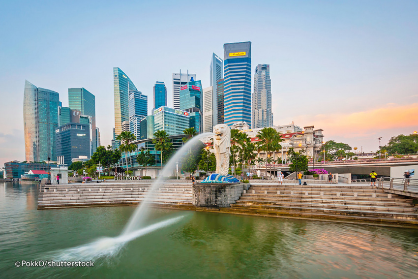 Ghé thăm công viên Merlion Park – Biểu tượng du lịch nổi tiếng của Singapore
