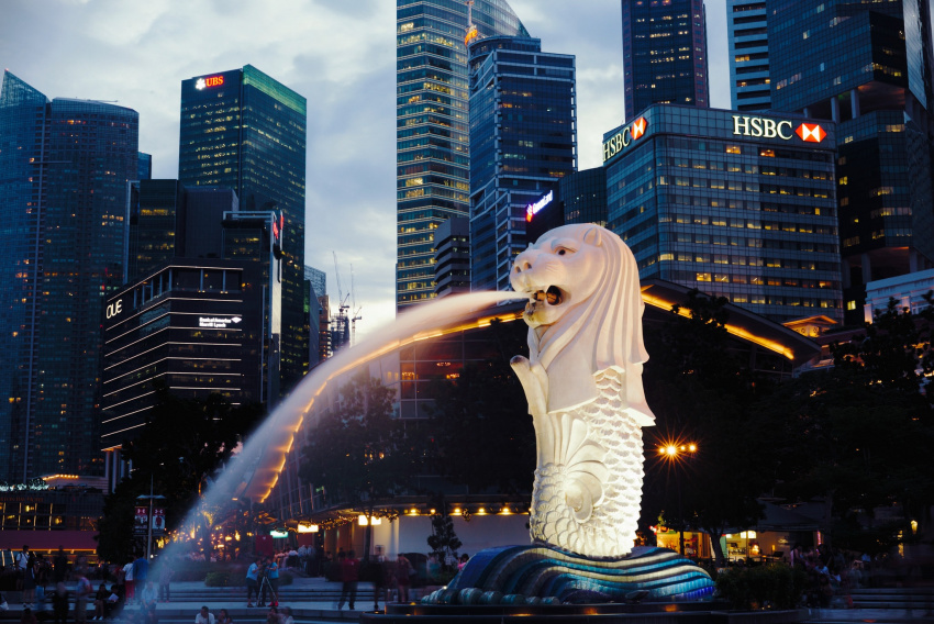 du lịch singapore, tượng sư tử merlion – biểu tượng của đất nước singapore