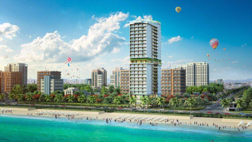 Sắp ra mắt khách sạn ở Đà Nẵng ven biển đầu tiên có bể bơi đáy kính lơ lửng giữa trời