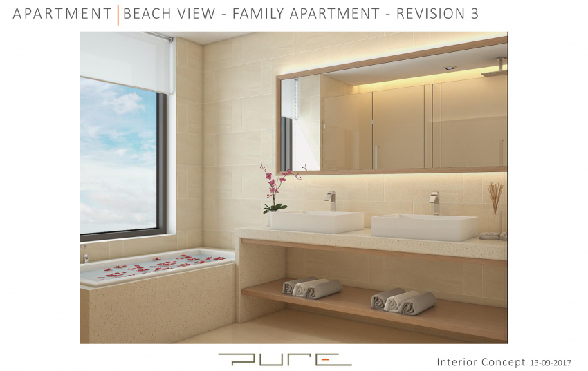 tms luxury hotel danang beach, sắp ra mắt khách sạn ở đà nẵng ven biển đầu tiên có bể bơi đáy kính lơ lửng giữa trời