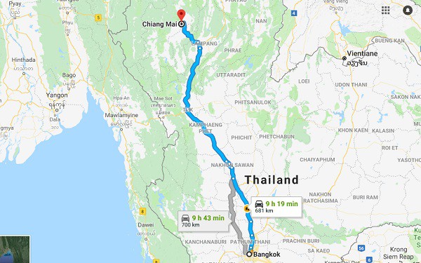 thái lan, kinh nghiệm di chuyển từ bangkok đến chiang mai tự túc a-z