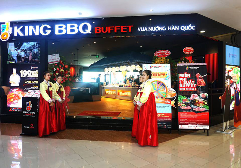 ăn uống,   													ăn đồ nướng tẹt ga chỉ từ 250k tại king bbq buffet – vincom lê văn việt