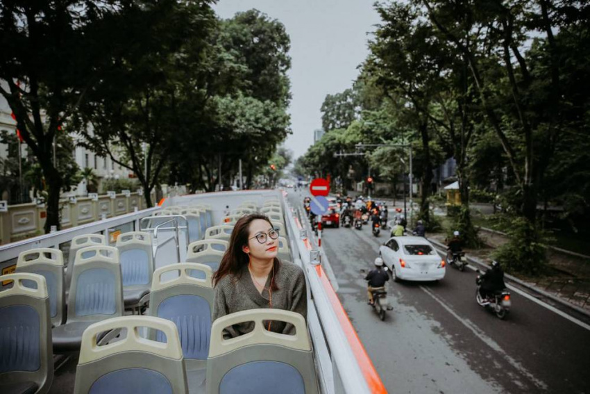 xe buýt 2 tầng “hanoi city tour”, xe buýt 2 tầng, rủ nhau trải nghiệm city tour hà nội bằng xe buýt 2 tầng