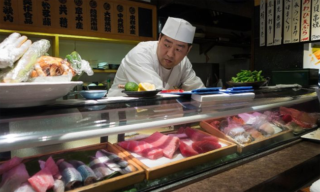 bốn nhà hàng sushi được du khách đánh giá cao ở tokyo
